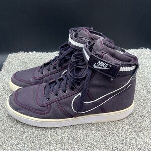 Nike Vandal High Supreme 318330-600 Burgundy Ash Canvas Basketball Sneakers 12